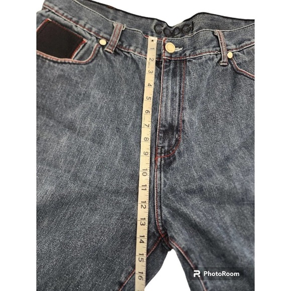 Coogi Australia Shorts Mermaid Hip Hop Baggy Embroidered Streetwear Denim Men 42 - Picture 8 of 15